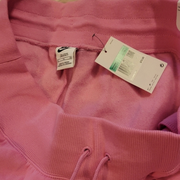 Nike Size XL Tall, Phoenix Fleece High-waisted, Oversized Sweatpants - Pink - Picture 6 of 9
